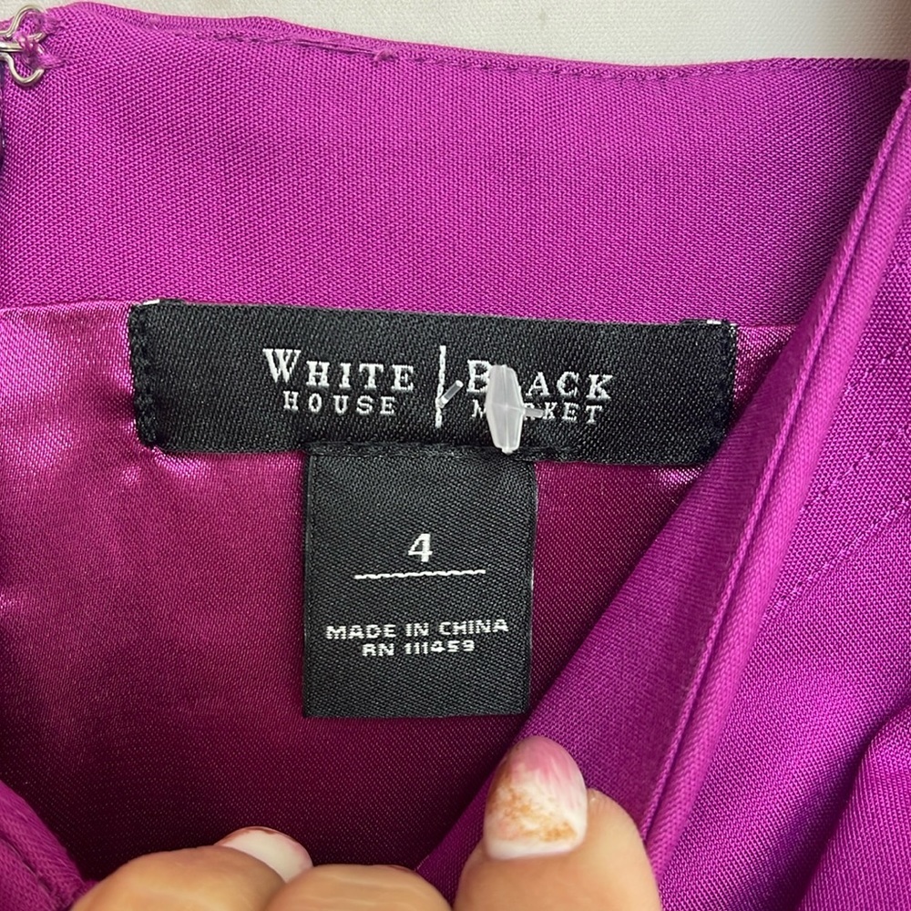 WHITE House Black Market Sheath Dress - B49 - Picture 2 of 4